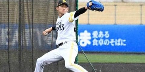 鷹ドラ4板東が打撃投手で“プロ初対決”　福田に死球与え「今日は20点です」