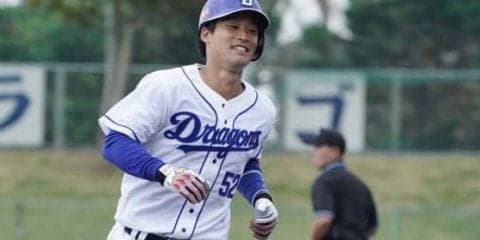 中日期待の強肩捕手・加藤匠馬がアピール弾　ロッテとの練習試合でソロ本塁打