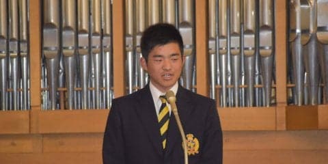 【硬式野球部】 活躍祈念礼拝が行われる