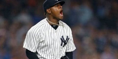 【MLB】これがヤンキース19勝右腕だ！　打者目線ブルペン動画が話題「初日に剛速球」