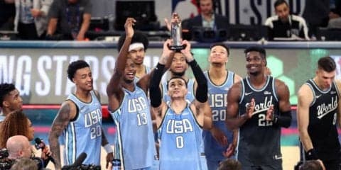 ライジングスターズはU.S.チームが去年のリベンジに成功、MVPは35得点のクーズマ