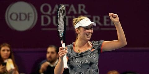 ハレプ 復活優勝ならず。世界21位のメルテンスが5個目のタイトルを獲得[カタール・トータル・オープン]