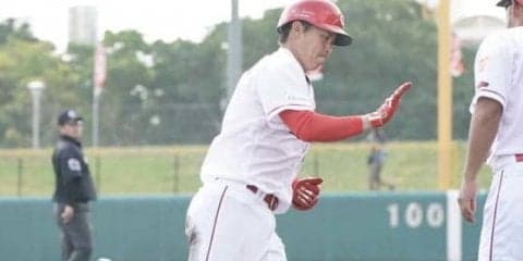 広島堂林、バックスクリーンへ豪快2ラン　安部に代わり三塁先発で猛アピール