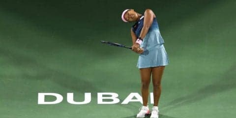 大坂なおみ「悲惨でした」。精彩欠く初戦敗退に[ドバイ・デューティフリー・テニス選手権]