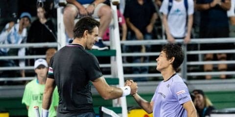 復帰戦勝利のデル ポトロ。西岡との対戦は「タフな1回戦だった」[ATP250 デルレイビーチ]