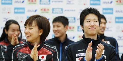 卓球・水谷隼がSNSでランチ公開  石川佳純とのカレーなダブルスが話題に