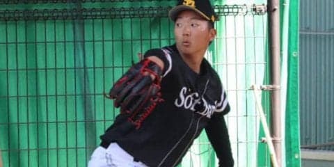 鷹の育成左腕・川原が最速151キロをマーク　A組紅白戦に抜擢、3者凡退の好投