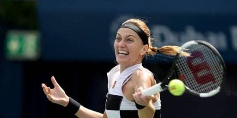 クビトバが貫禄の勝利でベスト4進出。世界55位クズモバを圧倒[ドバイ・デューティフリー・テニス選手権]