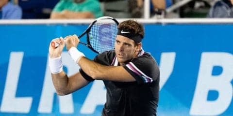 デル ポトロが23歳地元選手との準々決勝へ。マルセイユではマクラクラン勉ペアが準決勝に臨む