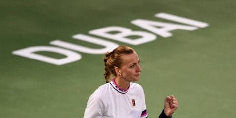 好調のクビトバが逆転勝ちで決勝へ。今シーズン2個目のタイトルを目指す[ドバイ・デューティフリー・テニス選手権]