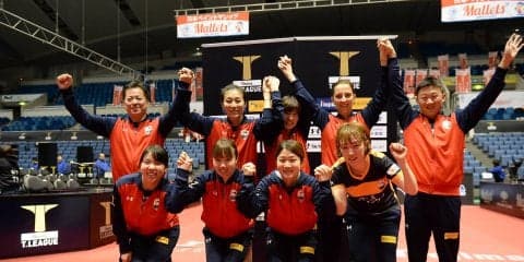 【卓球・Tリーグ】名古屋、ニッペMとの直接対決を制す！ 3位の座まであと一歩