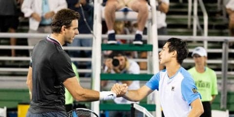 デル ポトロ、23歳地元選手に敗れベスト4ならず。マルセイユではマクラクラン勉ペアが決勝進出