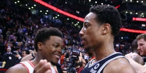 親友デマー・デローザンとコートで再会したカイル・ラウリー「彼は生涯の友」