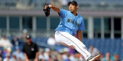 【MLB】菊池雄星、ボットをK斬り、153キロ！　味方拙守で2回2失点も上々のOP戦デビュー