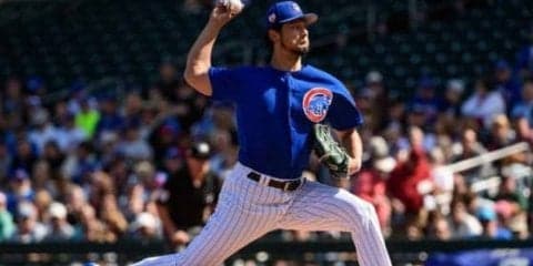 【MLB】ダルビッシュ、OP戦初登板で1回1/3を無安打も4四球2失点　最速154キロも制球に苦しむ