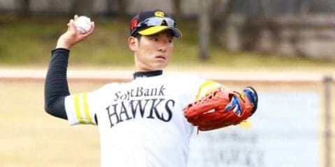 ホークス上林、フェンス際で超美技　ドンピシャリのジャンピングキャッチ