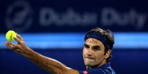 フェデラーがチョリッチを圧倒して決勝へ。通算100タイトル目に王手[ATP500 ドバイ]