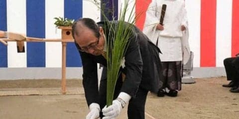 ソフトバンクが「エンターテイメントビル」地鎮祭　王会長、後藤社長らが参加