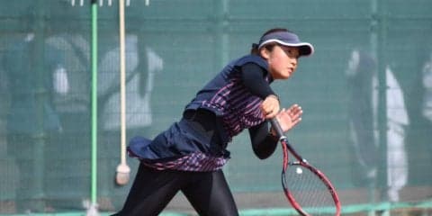 【庭球部女子】　シングルスで５名が２回戦進出！