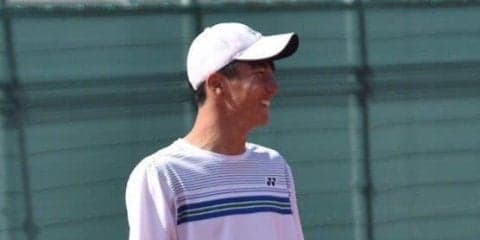 【庭球部男子】　シングルスで１名が２回戦進出