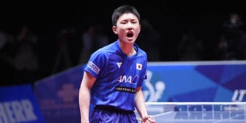 【卓球】張本が世界4位キープ　樊振東は12か月連続1位｜男子世界ランキング(3月最新発表)