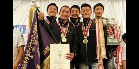 22年ぶり　インカレ団体戦優勝／全日本学生選手権大学対抗戦