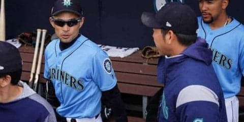 【MLB】菊池雄星は4回2失点、イチロー無安打　2度目“共演”、2人でタッチ交わす場面も