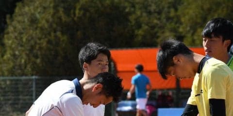 【庭球部男子】　栗山・天野組がベスト４敗退で、新進閉幕