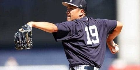 【MLB】開幕投手候補の田中将大、4回途中2失点　立ち上がりからの4連続含む5奪三振