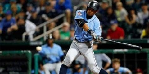 【MLB】イチロー、12打席無安打で打率.100　右翼守備で打球を見失い安打にする場面も…