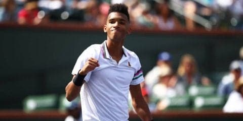 18歳新星、トップ10チチパス破る金星「ジュニア時代の3勝が少しだけ優位に」[ATP1000 インディアンウェルズ]