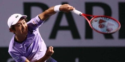 西岡が世界22位バウティスタ アグートを撃破。果敢な攻めで格上倒し3回戦進出[ATP1000 インディアンウェルズ]