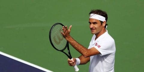 フェデラー 快勝で3回戦進出。第2セットは激しいブレークポイントの応酬も[ATP1000 インディアンウェルズ]