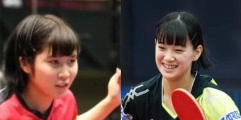【卓球】制服ツーショット披露　“卓球黄金世代”平野美宇の卒業祝福で