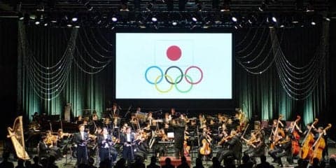 音楽と映像が融合した、東京五輪500日前コンサートに野口啓代が登場。「私もいつかこの映像に」