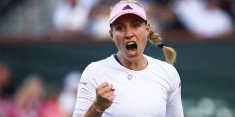 ケルバーが6年ぶり3度目のベスト4進出。ビーナスをストレートで破る[BNPパリバ・オープン]