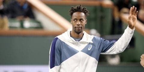 モンフィス 「こんな状況になってすみません」。アキレス腱の痛みで準々決勝前に棄権[ATP1000 インディアンウェルズ]