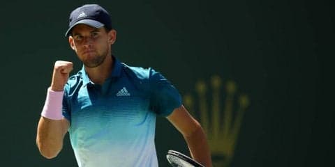 ティームがフェデラーの待つ決勝へ。ラオニッチとの接戦を紙一重で制す[ATP1000 インディアンウェルズ]