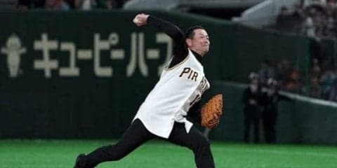 始球式の桑田真澄氏がイチローにエール　「楽しんで、最後まで頑張って」