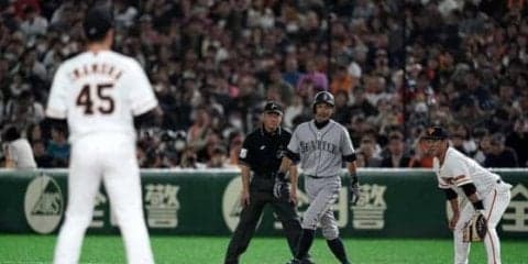 巨人今村、堂々の好投　5回5安打1失点、イチローを中飛、二ゴロに封じる