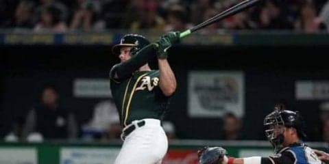 【MLB】アスレチックス打線がハム有原を強襲　3回に5打者連続ヒットで3点追加