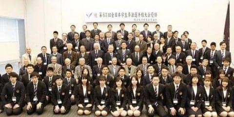 史上初の7連覇を記念し祝賀会が行われる／全日本学生選手権大会優勝祝賀会