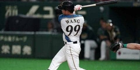 日本ハム王柏融が右翼線へタイムリー二塁打！　6回に貴重な追加点を演出