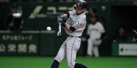 【MLB】イチロー、第1打席は坂本工にバット折られ一塁ゴロ　22打席連続ノーヒット