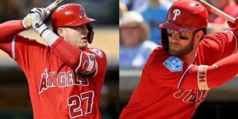 【MLB】“472億円男”トラウトの契約延長に“368億円男”のハーパーも白旗「彼が最も稼ぐ」