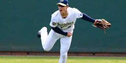 オリ後藤、本家さながらのレーザービーム披露　指揮官「守備では外せない存在」