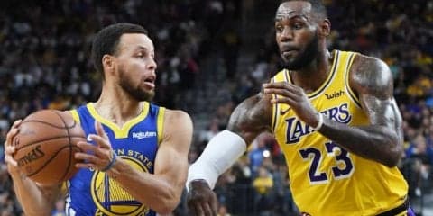 ウォリアーズが新アリーナのこけら落しでレイカーズとのプレシーズンゲームを実施