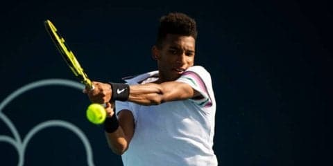 18歳オジェ アリアシム「お互いにとって素晴らしい試合でした」。ホルカシュとの接戦を制し4回戦進出[ATP1000 マイアミ]