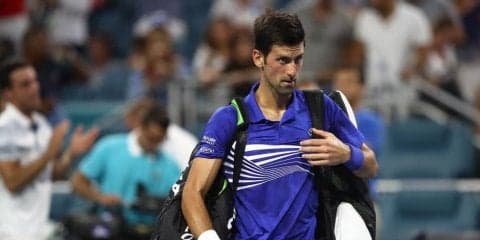 ジョコビッチ 4回戦敗退、フェデラーの試合は順延に。女子はクビトバがベスト4入りならず