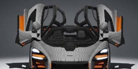 マクラーレン セナ、実物大のレゴブロック仕様…製作に部品50万個と5000時間